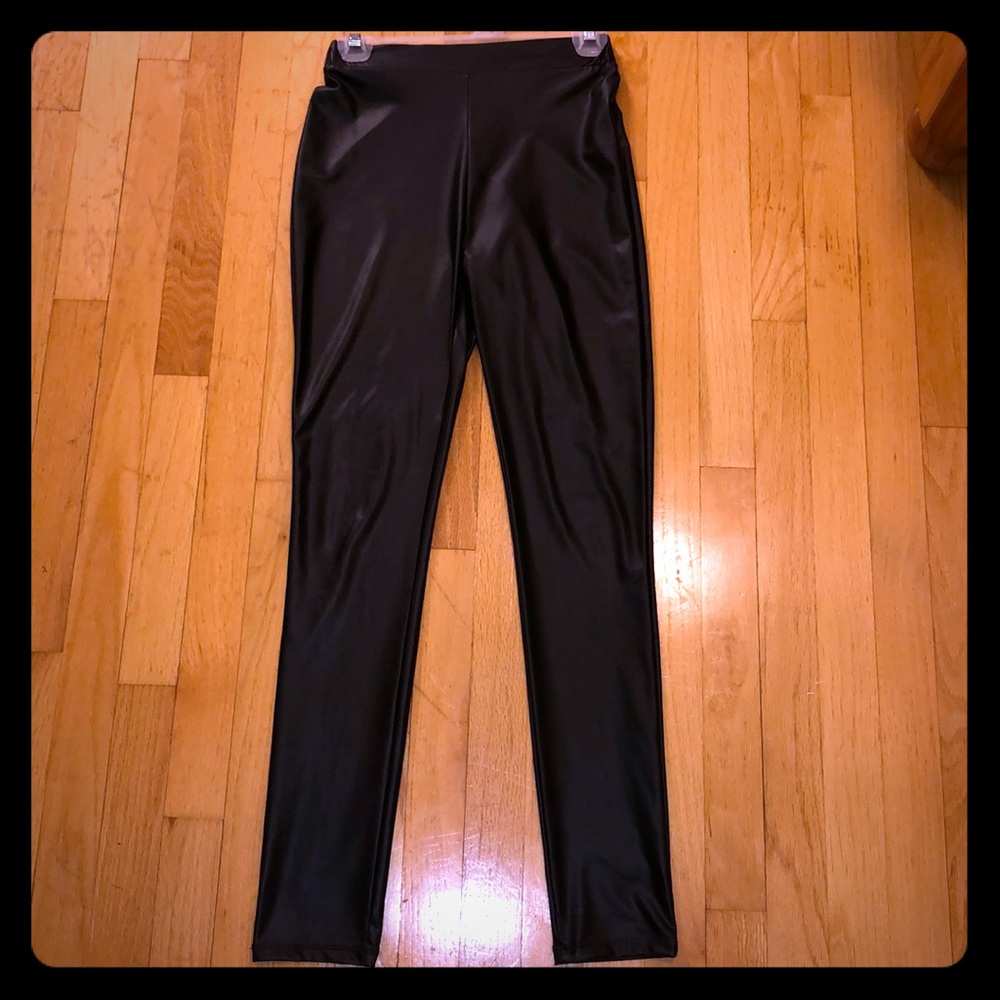 Faux leather leggings